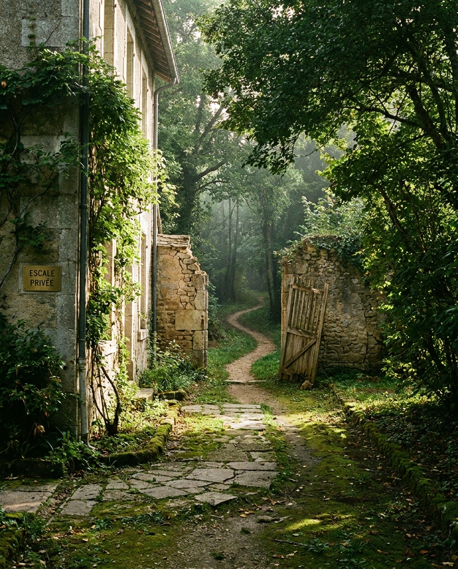 The path — beyond the old wall