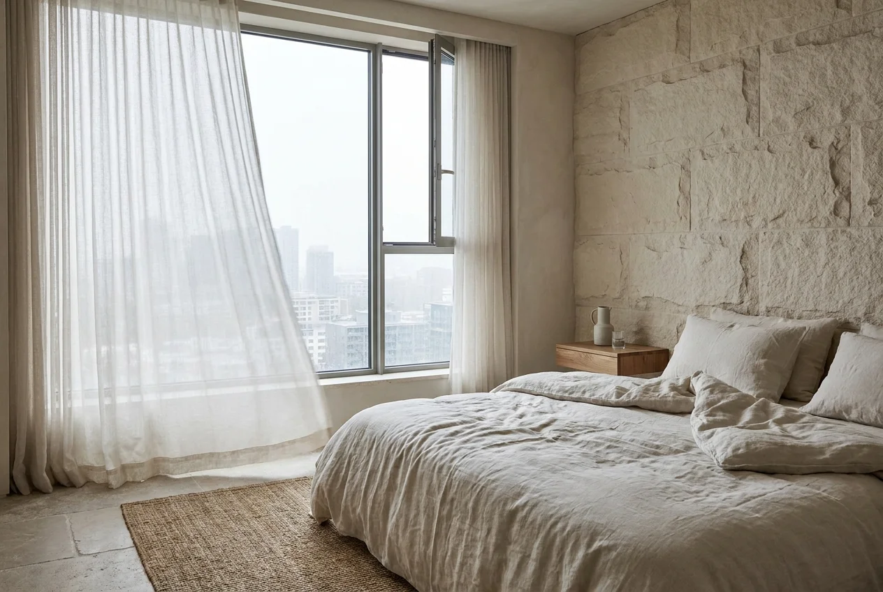 A room designed around clean air and choice